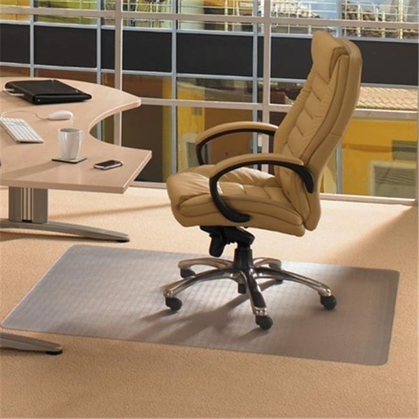Floortex Floortex Cleartex 1115226EV Advantagemat Pvc Rectangular Chair Mat For Standard Pile Carpets 0.38 In.; Clear 48 X 60 In. 1115226EV